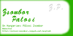 zsombor palosi business card