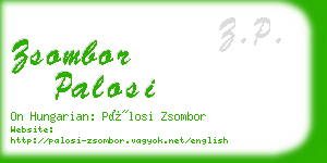 zsombor palosi business card